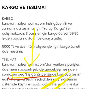 Siparişin Parçalı Ve Gecikmeli Teslimatı Hakkında Yaşanan Sorun