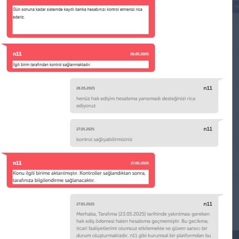 Hak Ediş Ödemesindeki Gecikme Ticari Faaliyetlerimi Olumsuz Etkiliyor