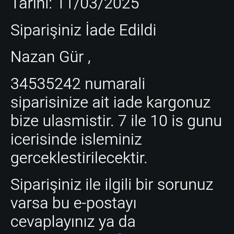 İade Sürecindeki Gecikme Güvenimi Sarsıyor