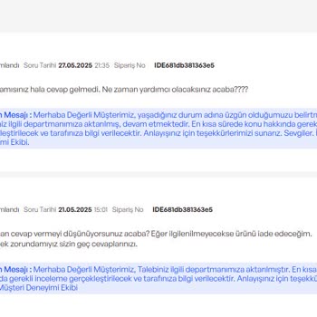 Eksik Ve Paslı Parçalar, Yetersiz Destek İle Mağduriyet Yaşadım