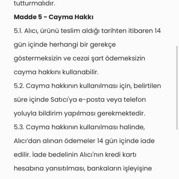 İade Hakkım Olmasına Rağmen Elbise İadesi Reddedildi