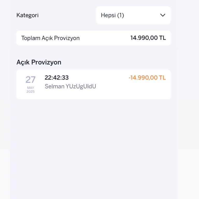 Bilgim Dışında Yapılan Yüksek Tutar İşlemde Bankadan Destek Alamadım