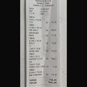 Kıyma Siparişimde Fiyat Ve Fiş Tutarsızlığı, Müşteri Hizmetlerinden Çözüm Alamıyorum