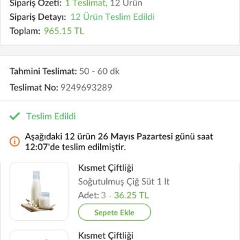 Kıyma Siparişimde Fiyat Ve Fiş Tutarsızlığı, Müşteri Hizmetlerinden Çözüm Alamıyorum