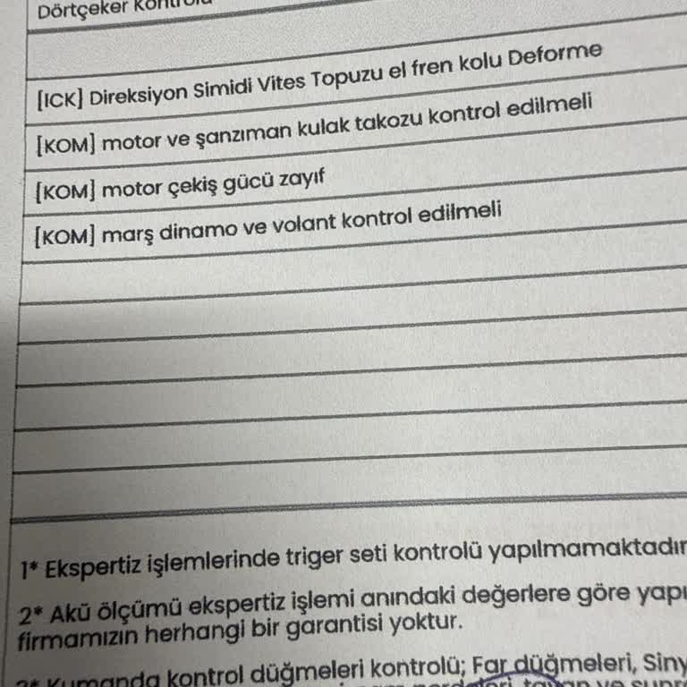 Ekspertiz Raporunda Hatalı Bilgilendirme Nedeniyle Mağduriyet
