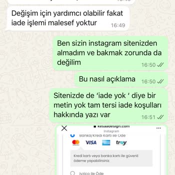 İade Kabul Edilmiyor Müşteri Hizmetleri Yanıtsız Kaldı