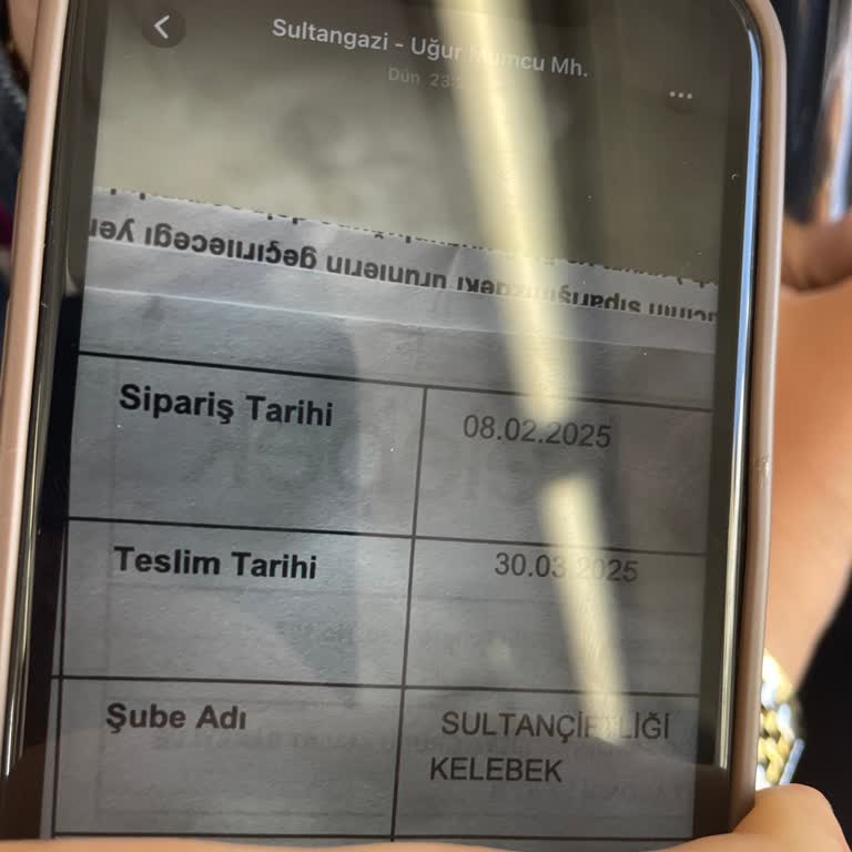 Sipariş Edilen Sandalyelerin Aylarca Teslim Edilmemesi Ve İletişim Sorunu
