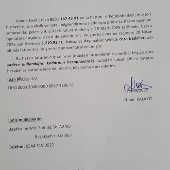Türk Telekom'dan Yetersiz Bilgilendirme Ve Yüksek Fatura Şoku