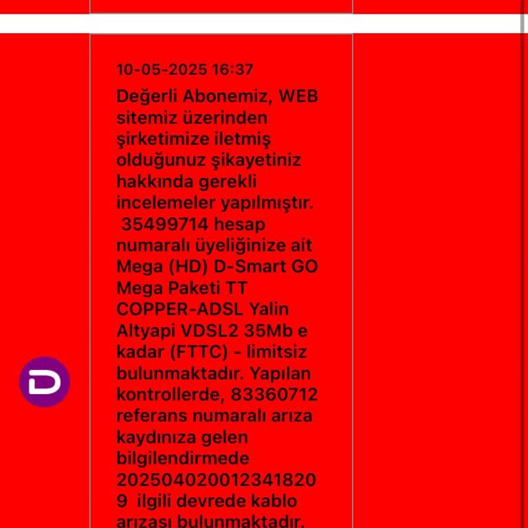 İnternet Hız Sorunu Ve Arızalı Kablo İçin Aylardır Çözüm Bekliyoruz