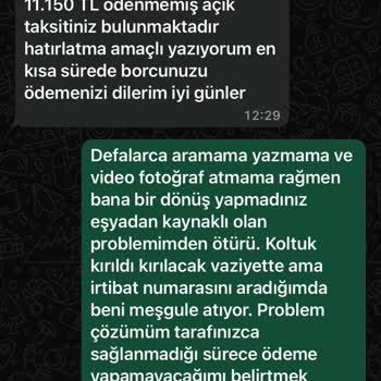 Evaç Firmasından 6 Aydır Çözülemeyen Ürün Sorunu Ve İlgisizlik