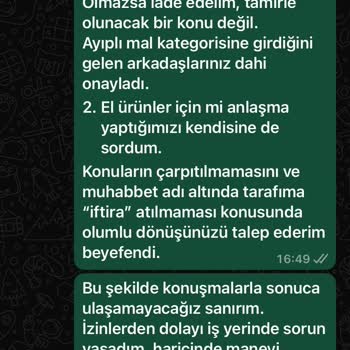 Evaç Firmasından 6 Aydır Çözülemeyen Ürün Sorunu Ve İlgisizlik