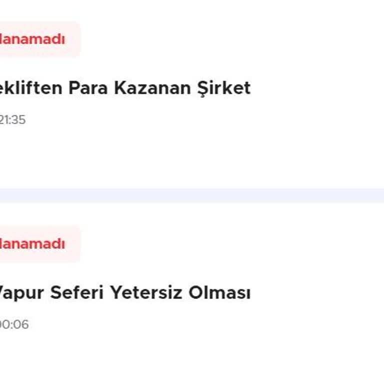 Bazı Şikayetlerim Yayınlanamadı Yazıyor