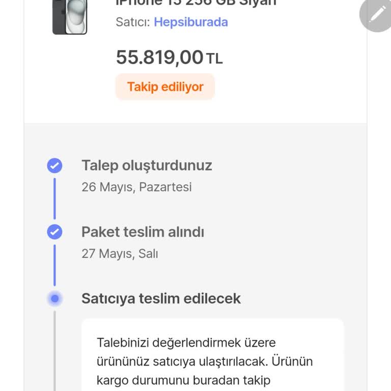 İade Sürecinde Hızlı Teslimat Vaadi Karşılanmadı, Müşteri Mağdur Edildi