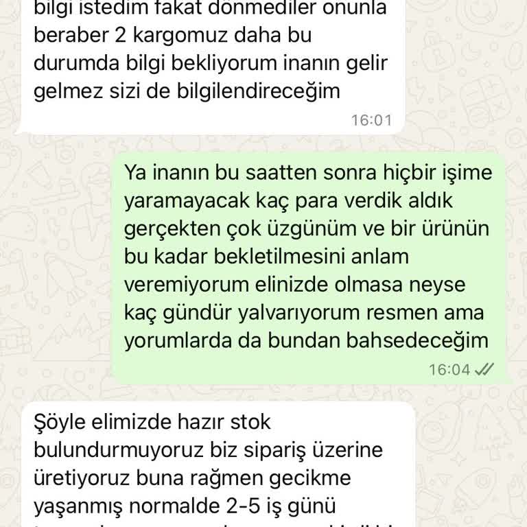Siparişim Gönderilmedi, İletişimden Sonuç Alamadım
