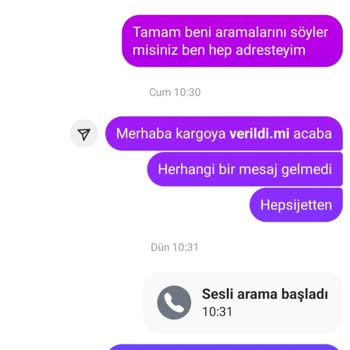 Siparişim Teslim Edilmedi İletişim Sağlanamıyor