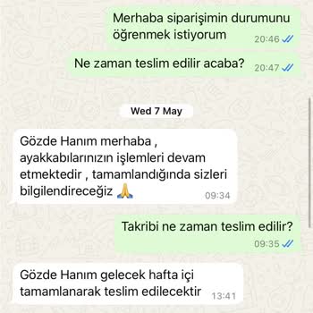 Ayakkabılarım 1 Aydır Teslim Edilmedi, İletişim Yetersiz