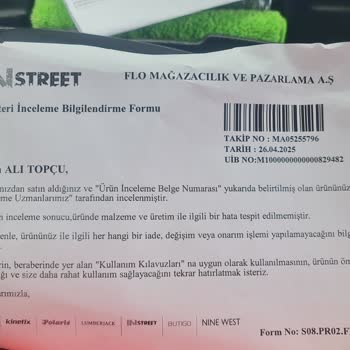 Kısa Sürede Yırtılan Ürün İçin Değişim Talebi