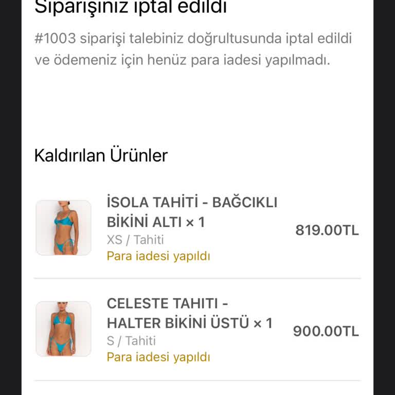 Bonbon Tropez Satıcısı Siparişi Göndermiyor