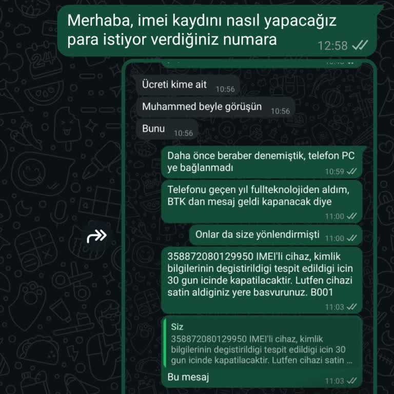 Aldığım Telefonun IMEI Kaydı Başkasına Ait Çıktı, Mağdur Edildim