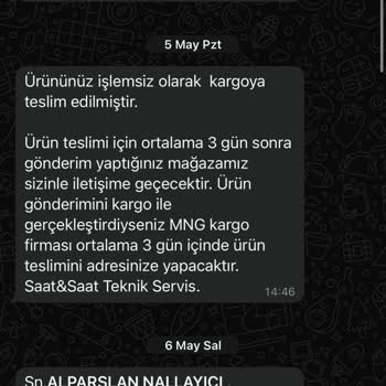 Saatimin Onarımı İçin Yüksek Ücret Ve Yetersiz İletişimden Şikayetçiyim
