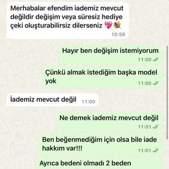 Yanlış Beden Gönderimi Ve İade Sorunu: Müşteri Mağduriyeti