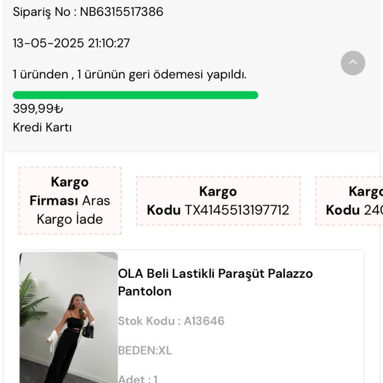 İade Sürecindeki Gecikme Ve Müşteri Hizmetlerine Ulaşılamıyor