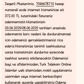 Başkasının Fatura Mesajları Ve Aramaları Bitmiyor