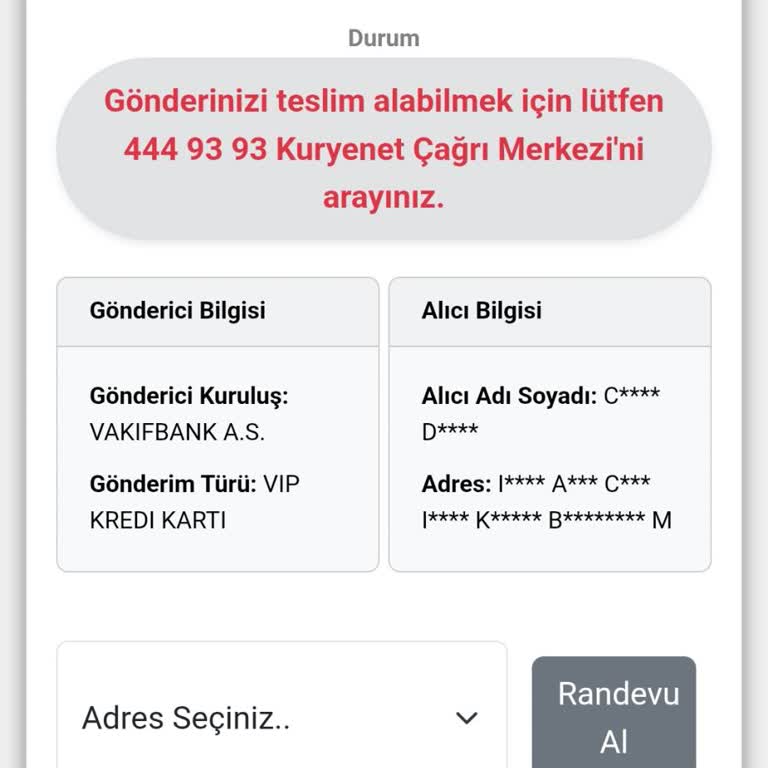 Babamın Banka Kartı Günlerdir Teslim Edilmiyor