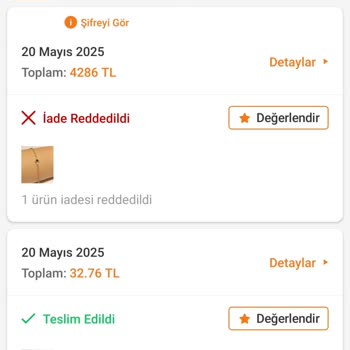 Yanlış Uzunlukta Gönderilen Bileklik İadesi Reddedildi
