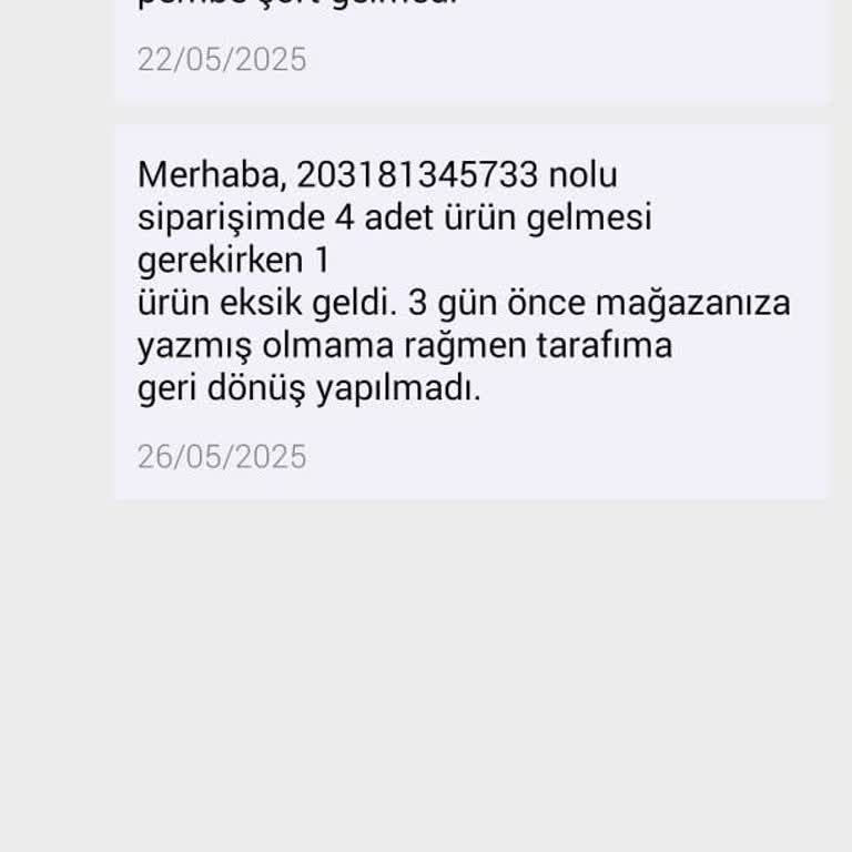 Eksik Ürün, Yanlış Sistem Ve Cevapsız Destek!