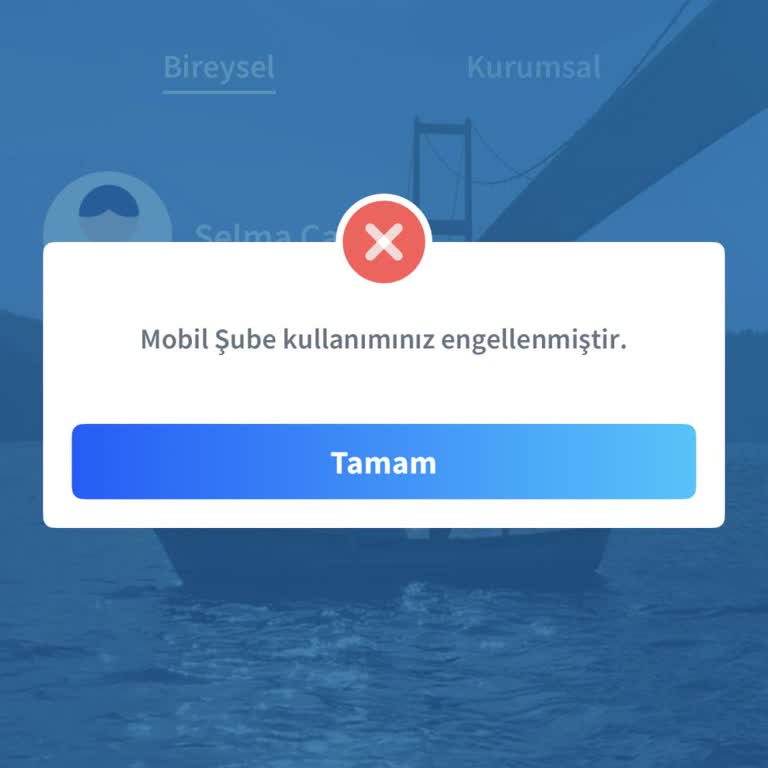 Borç Gecikmesi Nedeniyle Mobil Şube Erişiminin Engellenmesi