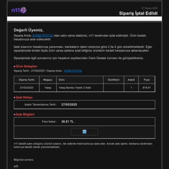 Sipariş Onaylandıktan Sonra Fiyat Hatası Gerekçesiyle İptal Edildi, Mağduriyet Yaşıyorum