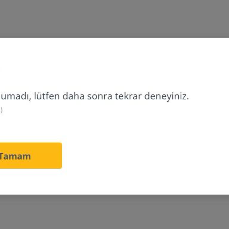 Bilet Çıktısı Alınamıyor Sorunu