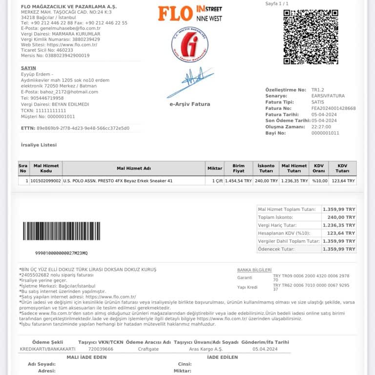 FLOdan Aldığım Ayakkabıda Dikiş Hatası Kullanıcı Hatası Denilerek Reddedildi