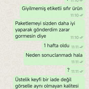 İade Sürecinde Umursamazlık Ve Ürün Kalitesizliği