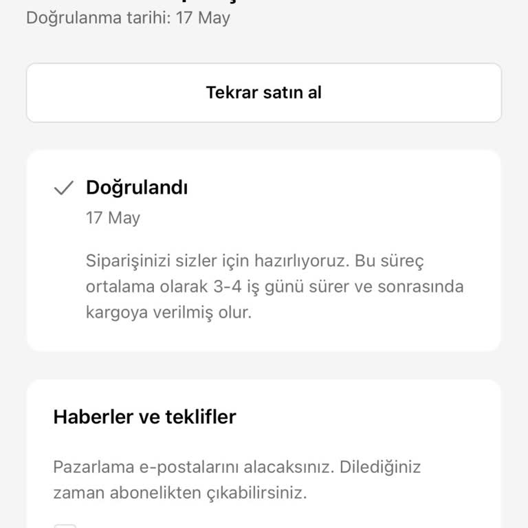 Siparişim Uzun Süredir Hazırlanamıyor, İletişim Kuramıyorum