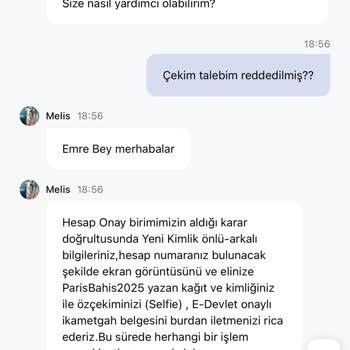 Parisbahis Sitesinde Kazancım Ödenmiyor ve Müşteri Hizmetleri Yardımcı Olmuyor