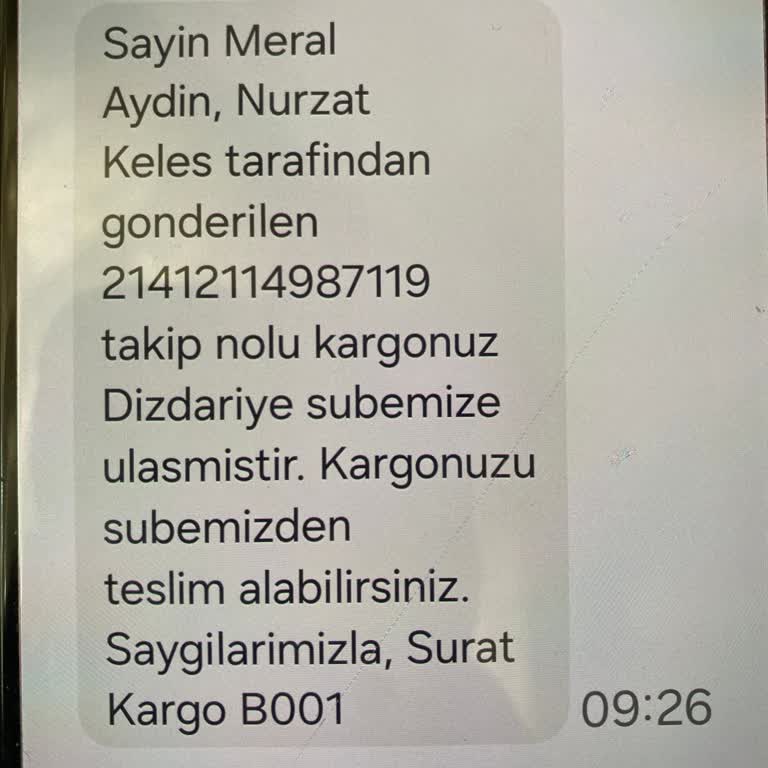 Kargo Teslimatı Kapıda Bırakıldı, Yardımcı Olunmadı