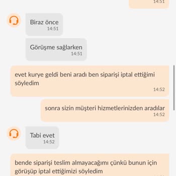 Sipariş İptal Edilmesine Rağmen Ürün Teslim Edilmedi Ve Ücret İadesi Yapılmadı