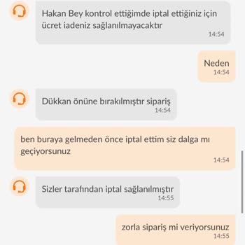 Sipariş İptal Edilmesine Rağmen Ürün Teslim Edilmedi Ve Ücret İadesi Yapılmadı