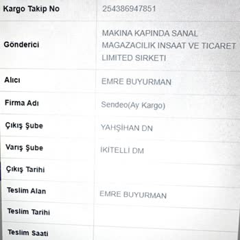 35 Gündür Teslim Edilmeyen Sipariş Ve Müşteri Hizmetlerinin İlgisizliği