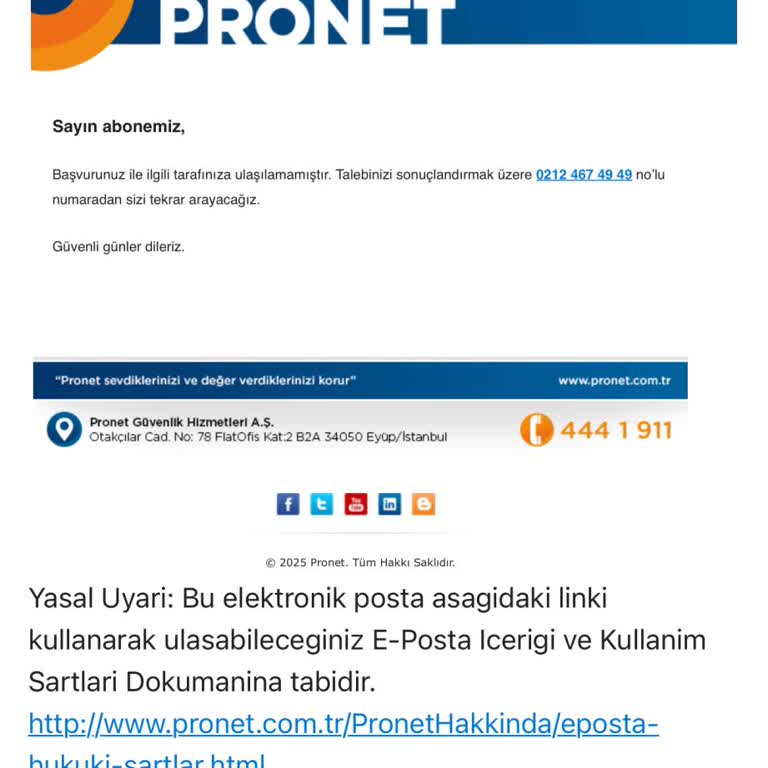 Pronet İptal Talebim Sürekli Engelleniyor Ve Çözüm Sunulmuyor