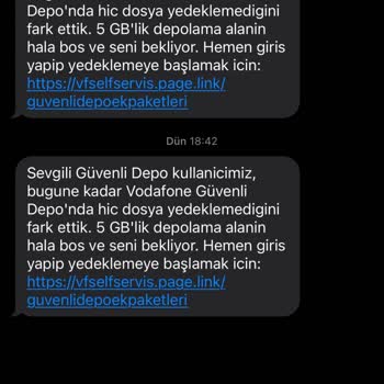 İptal Edilen İzinlere Rağmen Vodafone'dan Sürekli SMS Alıyorum