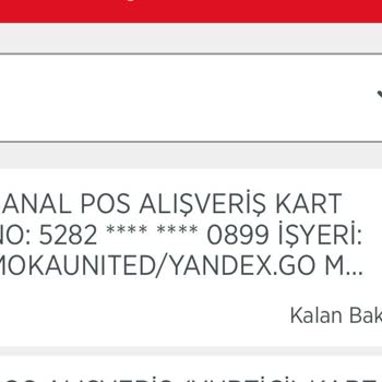 Yandex GO Kartımdan Haksız Para Çekildi, Mağdur Edildim