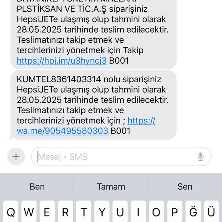 Kumtel Ve Hepsijet Teslimat Gecikmesi İle Mağduriyet Yaşadım