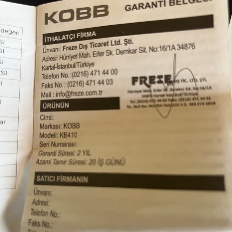 Kobb Lastik Şişirici Hem Çalışmıyor Hem De Müşteri Hizmeti Yok!