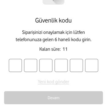 Vodafone Faturaya Ek Cihaz Alımında Güvenlik Kodu Sorunu Çözülmüyor