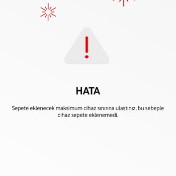 Faturaya Ek Cihaz Alımında Sepet Sorunu Ve Hatalı Uyarı
