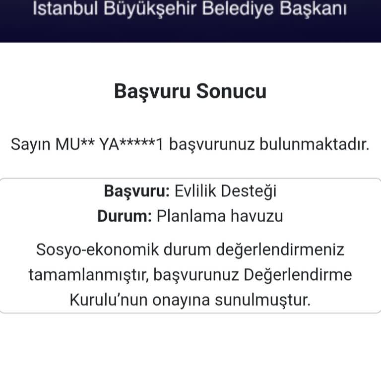 Evlilik Desteği Başvurum Neden Sonuçlanmadı
