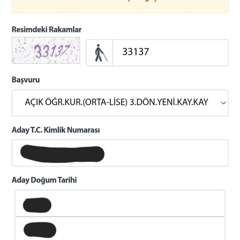 Açık Lise Kayıtlarında Sürekli Yaşanan Sistem Hatası Mağduriyeti